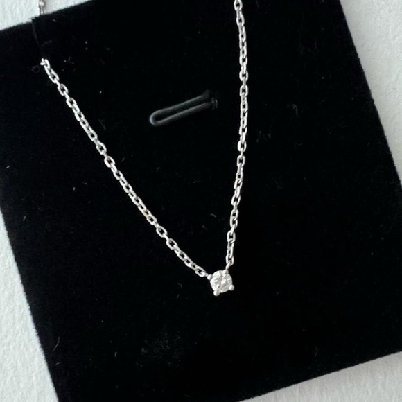 14K White Gold Diamond Necklace Round Brilliant HGL Diamond 11ct Clarity Sl2 - Picture 4 of 10